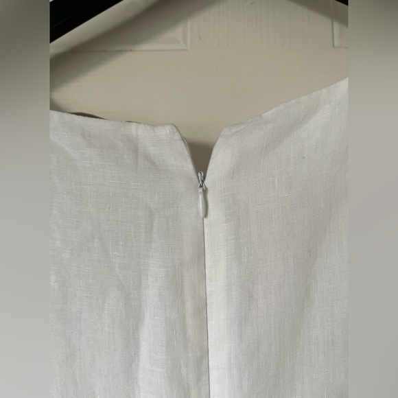 Fabiana Filippi linen dress with fringes size 14/L - Picture 12 of 16